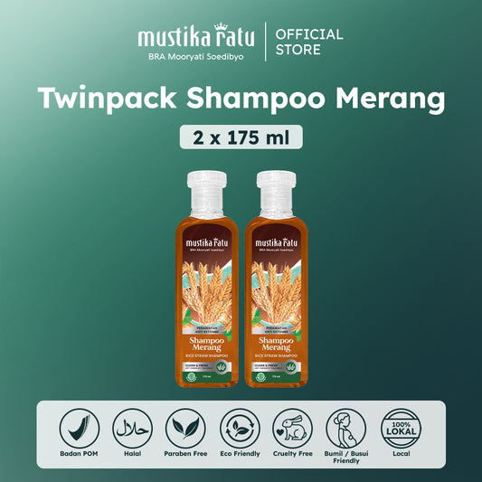 Mustika Ratu Twinpack Shampoo Merang 175ml