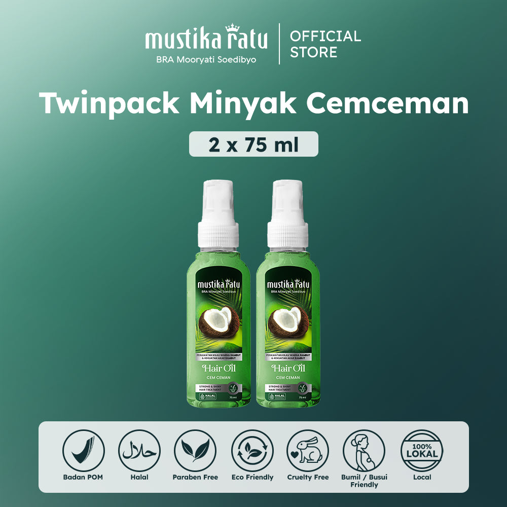 Mustika Ratu Twinpack Minyak Cemceman 75ml