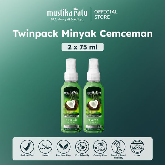 Mustika Ratu Twinpack Minyak Cemceman 75ml