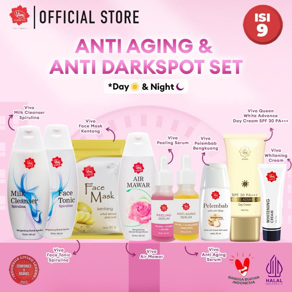 [PROMO] Paket Anti Aging & Anti Darkspot Set with Bakuchiol, AHA, BHA, PHA, & SPF 30 PA+++