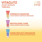 PAKET ISI 3 Makarizo VITAGLITZ  All Variant - Serum Rambut Tube 8 mL