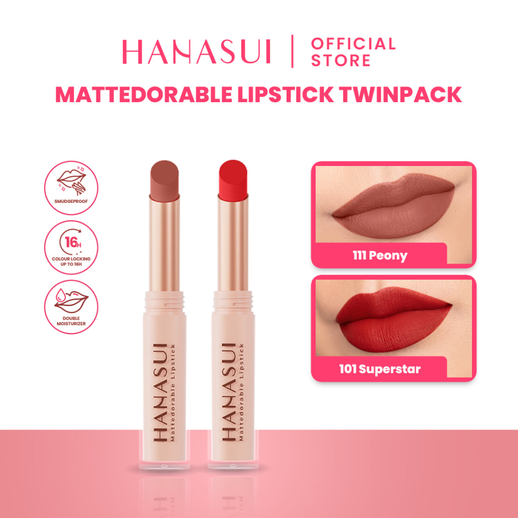 Hanasui Mattedorable Lipstick Special Bundling
