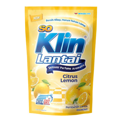SO KLIN PEMBERSIH LANTAI CLEAN & PROTECT CITRUS GARDEN REFIL 1600ML/ 700ML/SEREH 780ML/CITRUS LEMON 780ML/FLORAL LAVENNDER 780ML/FRUITY APPLE 780ML/PEMBERSIH LANTAI