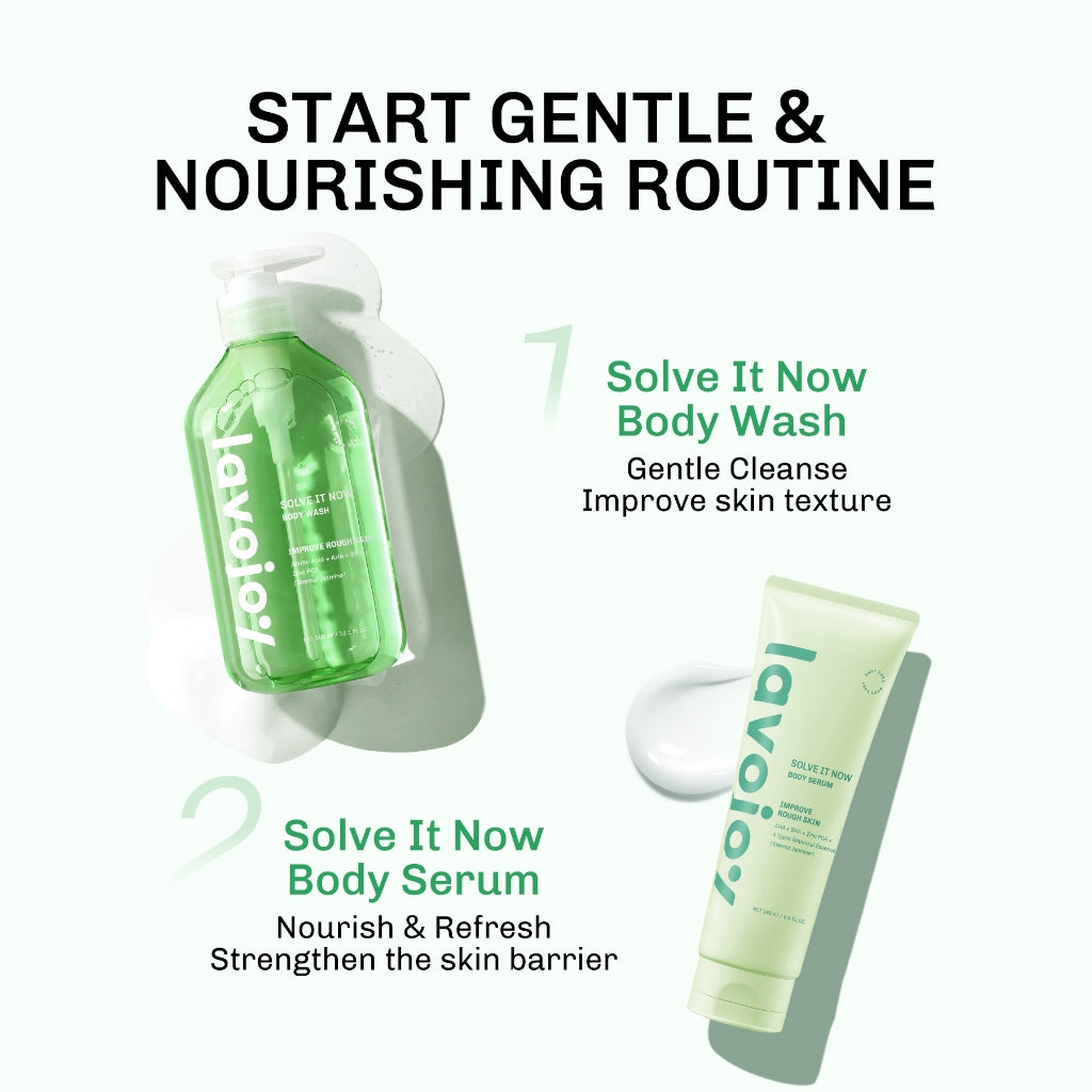Lavojoy Solve It Now Body Serum | Body Lotion Untuk Melembabkan Kulit Sensitif,  Merawat Kulit Berjerawat, Menghaluskan Tekstur Kulit Kasar Dan Anti Jerawat | Mengandung Amino Acid, AHA, BHA Dan Zinc PCA