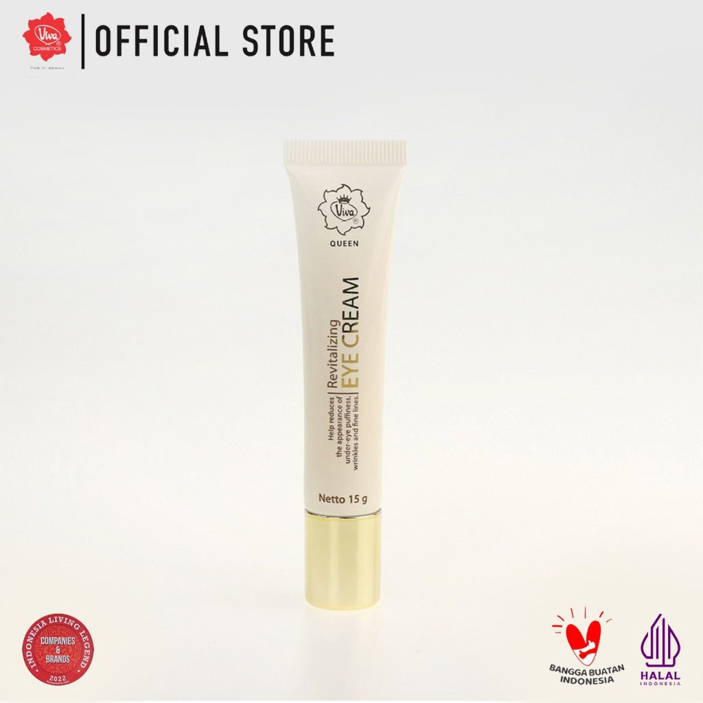 Viva Queen Revitalizing Eye Cream with Vit A, E, Olive Oil, Extract Sunflower & Chamomile - 15gr