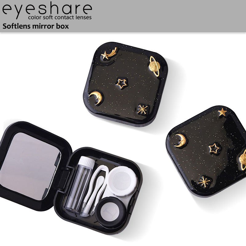 Eyeshare Kotak Softlens Kotak Softlens Langit Berbintang Hitam Kotak Lensa Kontak