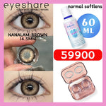Eyeshare 1Pasang Softlens 14.5mm + Solution Cairan 60ml + kotak cermin