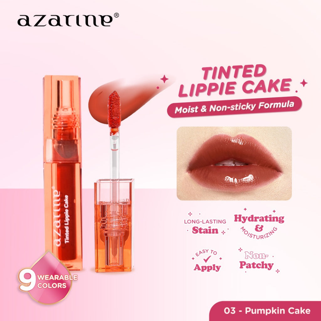 Azarine Tinted Lippie Cake Lip Tint ala Korea Longlasting Hydrating Extra Moisturizing 2.9ml