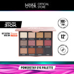 [ Dubai Fashion Week ] MAKE OVER Powerstay Eye Palette - Eyeshadow BEST SELLER Intense Tahan Lama 12 Jam 12 Warna Blendable Minim Fallout Cocok Untuk Semua Warna Kulit Daily Makeup Party Look DFW Nadya Hutagalung Pony Mira Agile Zsa Zsa Utari