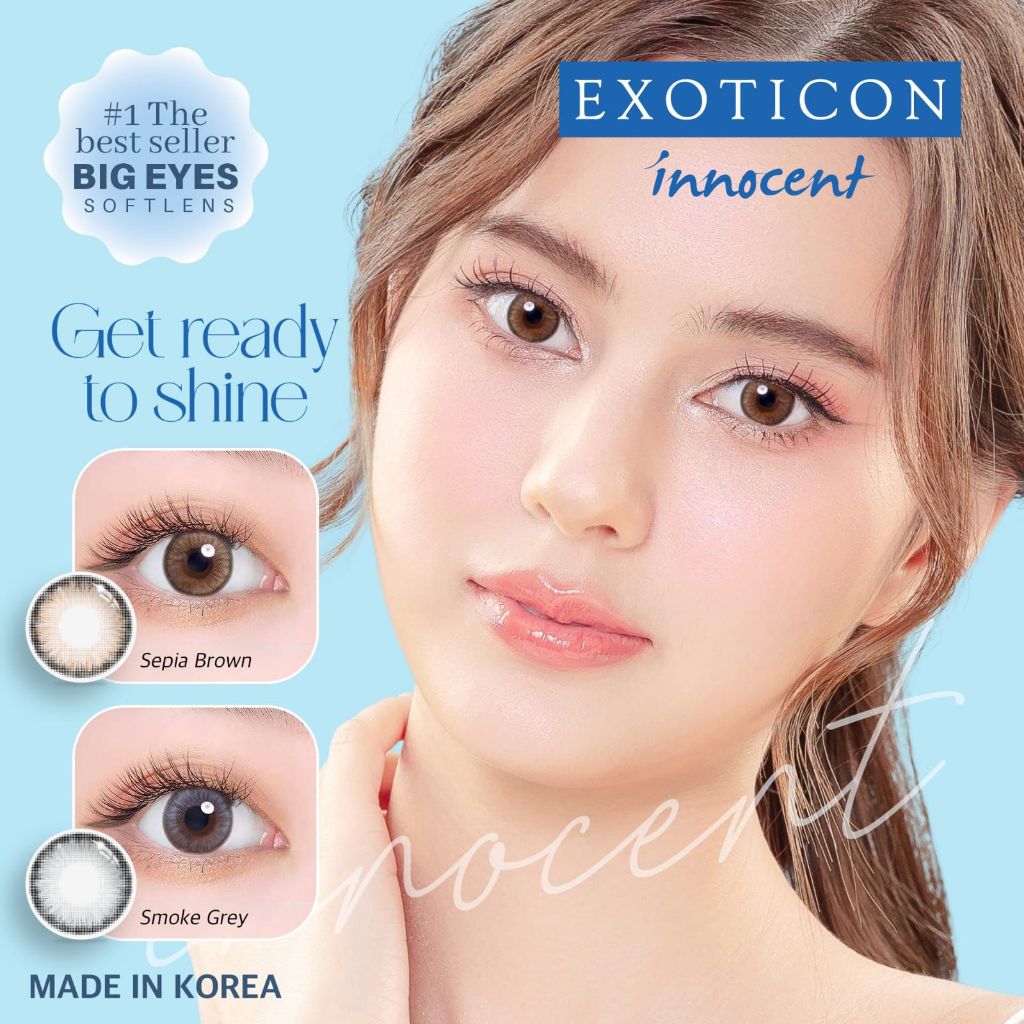 SOFTLENS INNOCENT 16 MM BY EXOTICON FREE LENSCASE / SOFLEN / SOFLENS / SOFTLEN / INOSEN / INOCENT / BIG EYES / BOSSEXO / 1