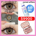 Eyeshare 1Pasang Softlens 14.5mm + Solution Cairan 60ml + kotak cermin