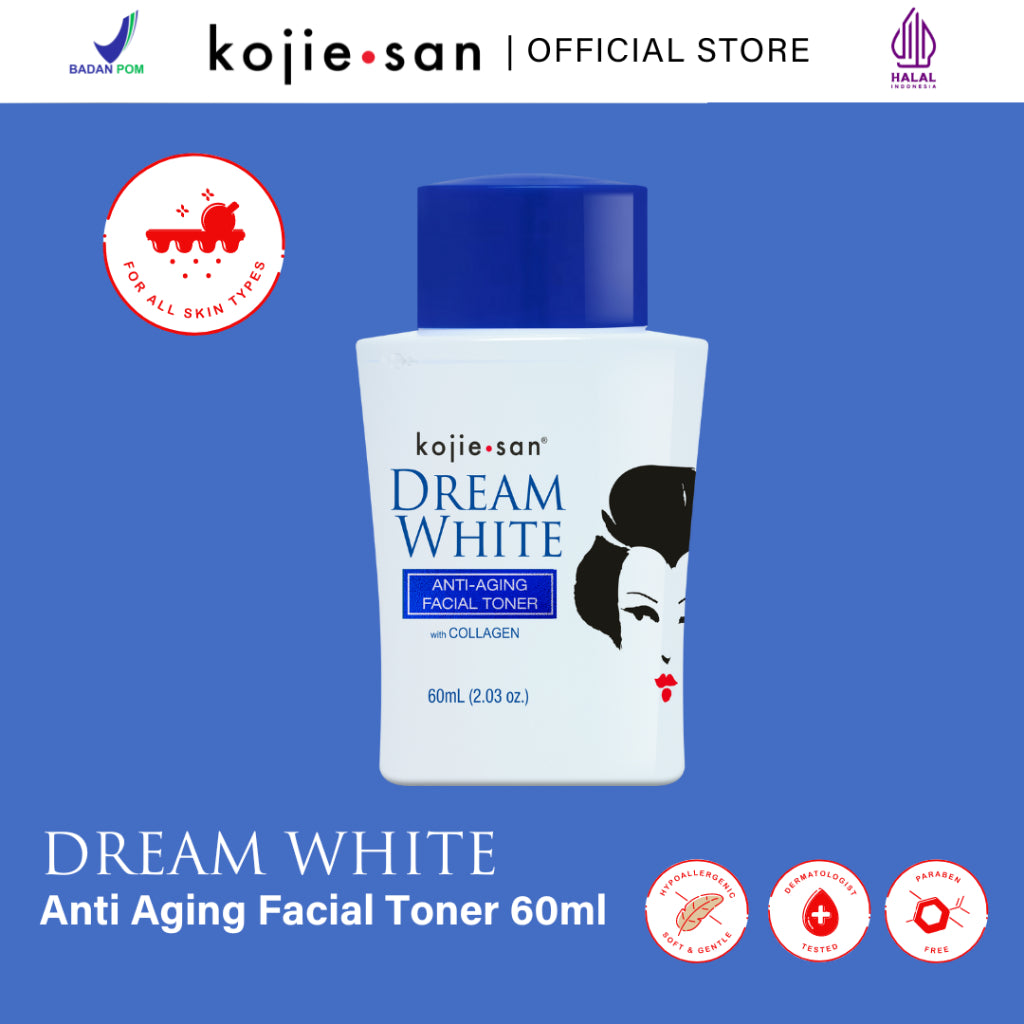 PROMO !! KOJIE SAN Dreamwhite Anti Aging Facial Toner with Collagen 60ml (ED : MEI 2026)