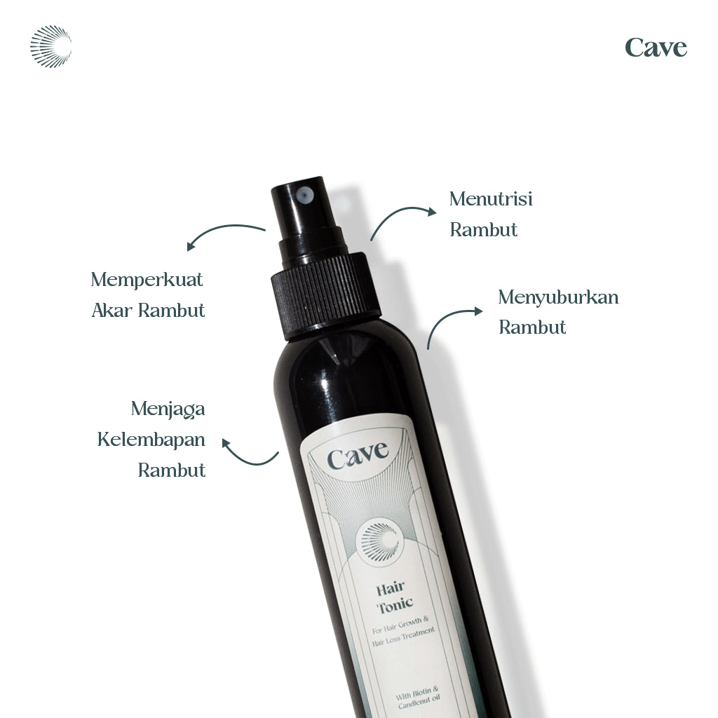 Cave Bundling Natural Hair Powder, Hair Shampoo & Hair Tonic