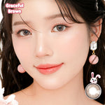 PINKRABBIT SOFTLENS SUPER COMFY GRACEFUL BROWN - Normal, Minus 0.5 S/D 10.00 (1PCS/Sebelah) / Softlens / Soft Lens / Lensa Kontak / Soflen / Softlens normal minus / Lensa mata / Softlense #softlensnyaman #softlensnyamanbikincantik