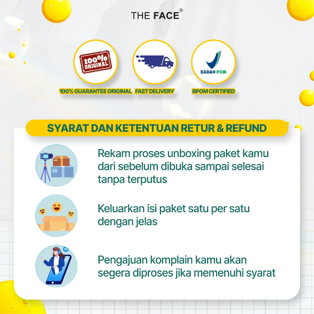 [ IMPROVED FORMULA ] THE FACE Temulawak Day & Night Cream Netto 30gr With 5% Niacinamide