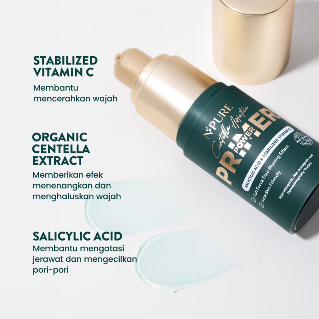 NPURE CENTELLA ASIATICA FLAWLESS MATTE POWER CUSHION + CENTELLA ASIATICA POWER PRIMER