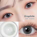 [0.00 s/d -8.00] Magister softlens Minus 14.00MM Queen Ochre Soflen Minus Graphite Amber Soflen Sepasang 6Bulan