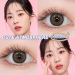 [0.00 s/d -6.00] Magister Softlens Minus Rose softlens 14 mm Lensa kontak berwarna Nude Brown