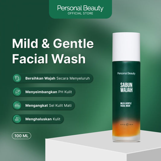 Personal Beauty Sabun wajah Mild & Gentle Facial Wash Mencerahkan Wajah Secara Maksimal