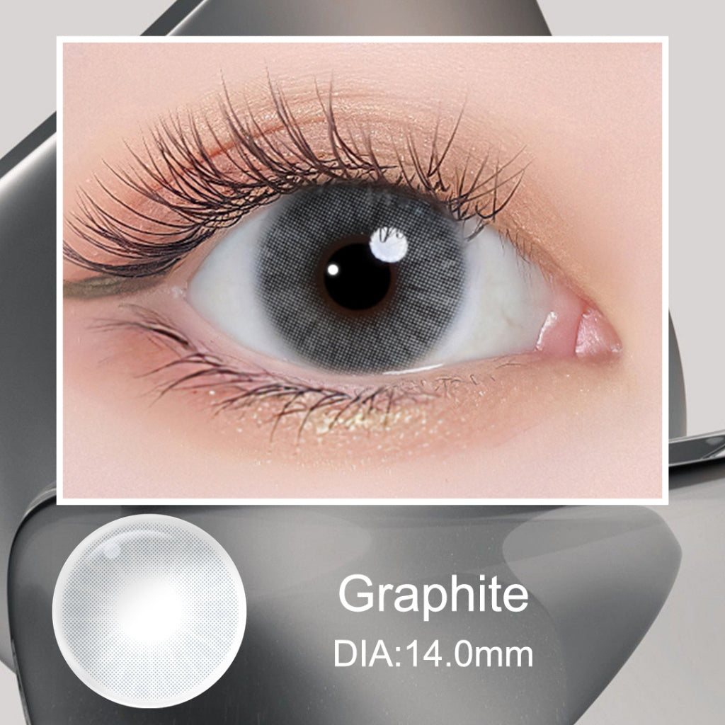 Magister Softlens Minus 0.00~-6.00 Soflen 14.0MM Grey 1Pasang lensa kontak warna 6Bulan