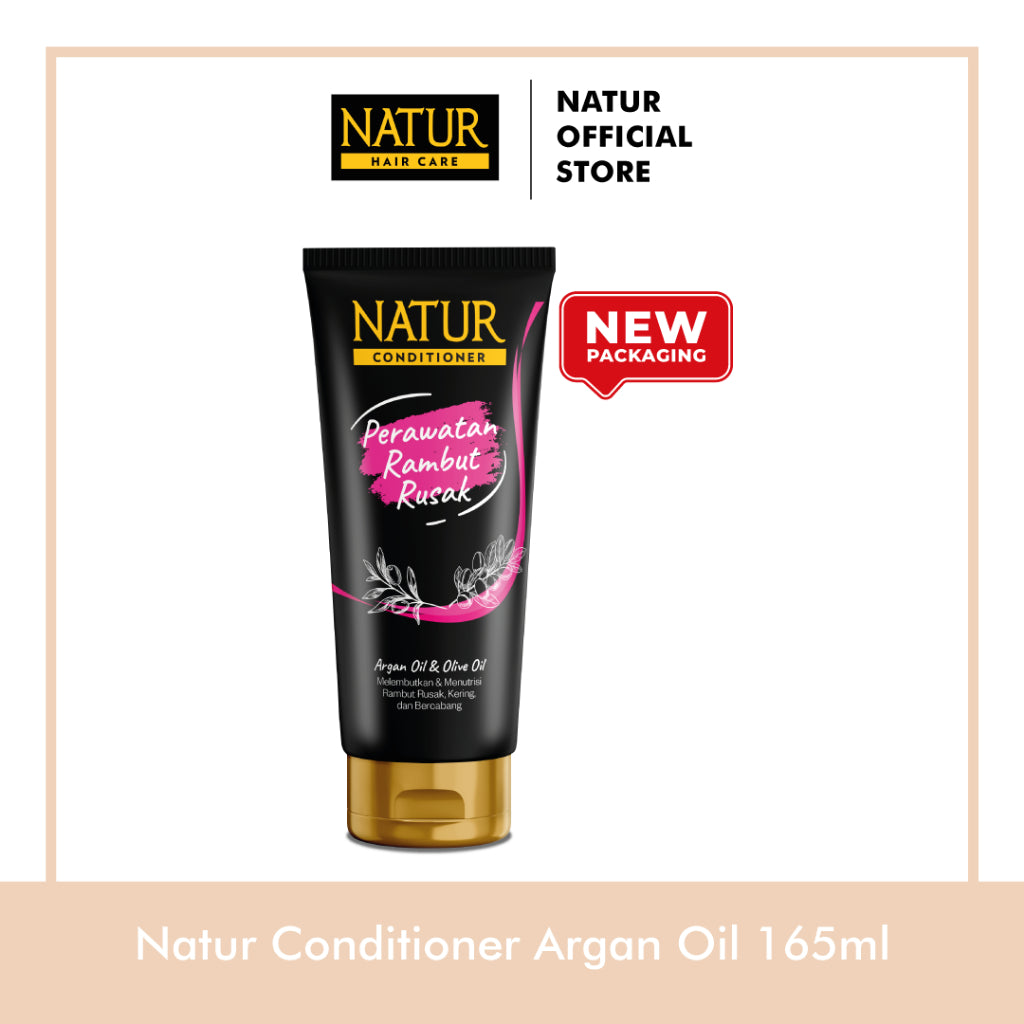 Natur Twinpack Conditioner 160 ml - Kondisioner Kekuatan Helai Rambut Rontok / Anti Hair Fall / Menguatkan Akar Rambut