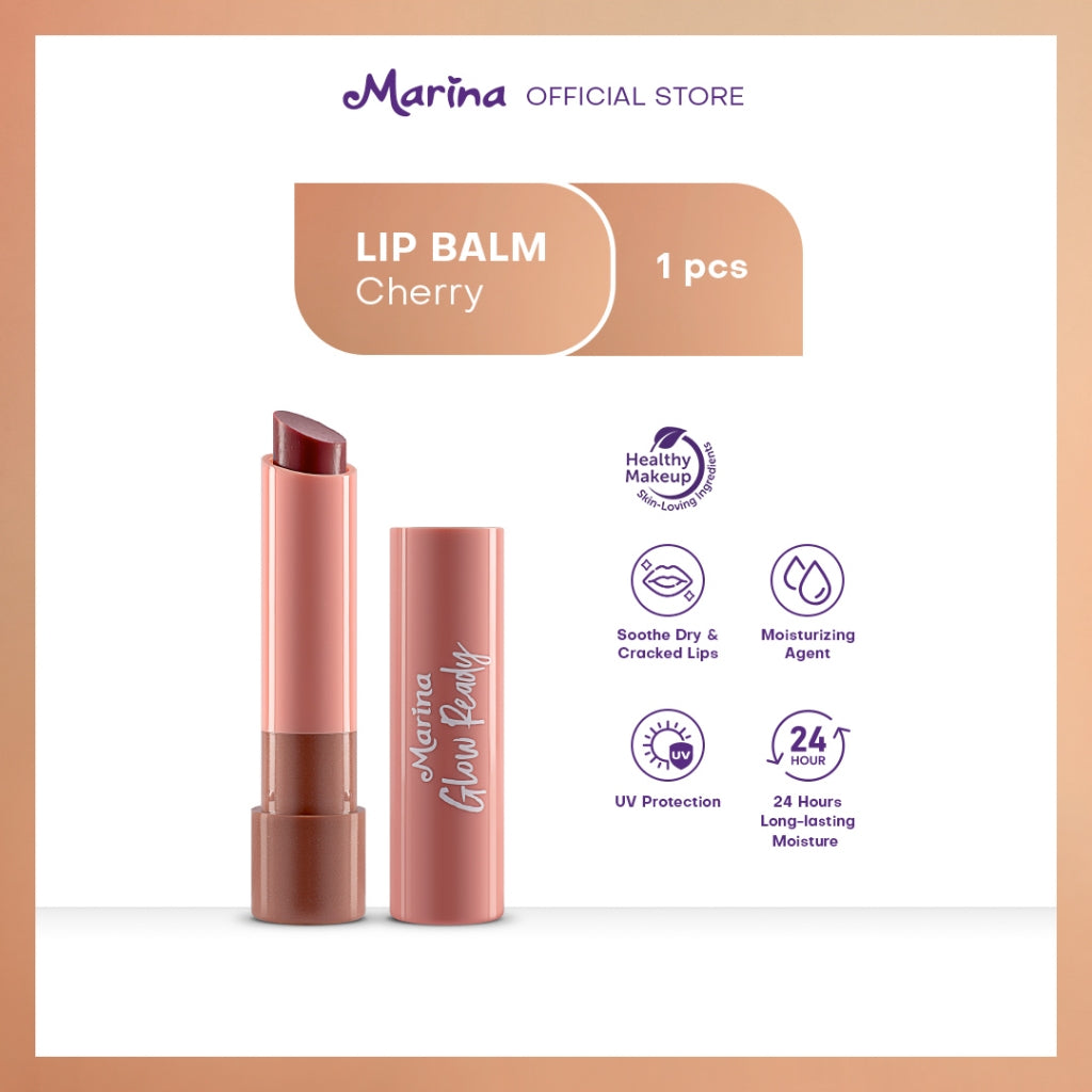 Marina Glow Ready Intense Moisturizing Lip Balm 2,9g [1pcs] - Exp Date : 12.2026