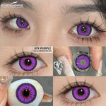 Eyeshare Putih Black Softlens 1Pasang 14.5mm Lensa Kontak Cosplay Softlen