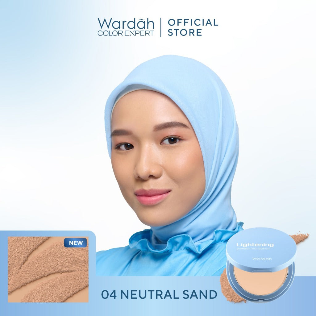 WARDAH Lightening Powder Foundation Extra Cover 10 g - All Skin - Two Way Cake - TWC Extra Cover - Bedak Padat Medium to High Coverage dengan SPF 22 PA dan Serum Niacinamide Untuk Hasil Makeup Flawless dan Cerah - Makeup - Cocok Dipakai dengan Cushion