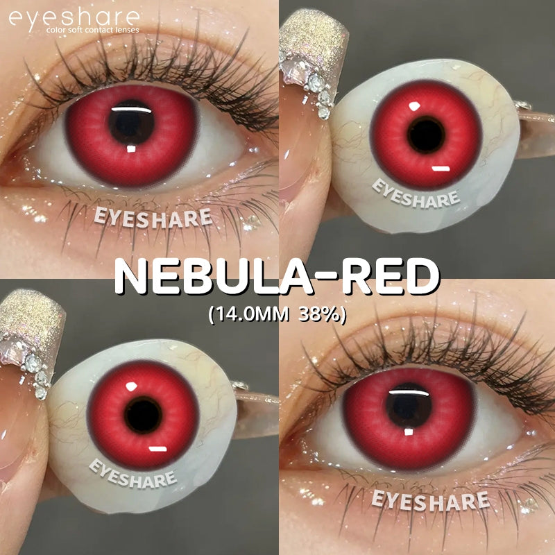 Eyeshare Softlens Madrio Softlens 1Pasang 14.0mm Purple Blue Brown Red Softlens