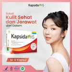 Kembang Bulan Kapsida HS 12 Kapsul FREE SCRUNCHIE KOREA - Obat Jerawat Gatal-gatal Kulit Bisul Alergi Bekas Jerawat Punggung dan Batu Ampuh untuk Kesehatan Kulit