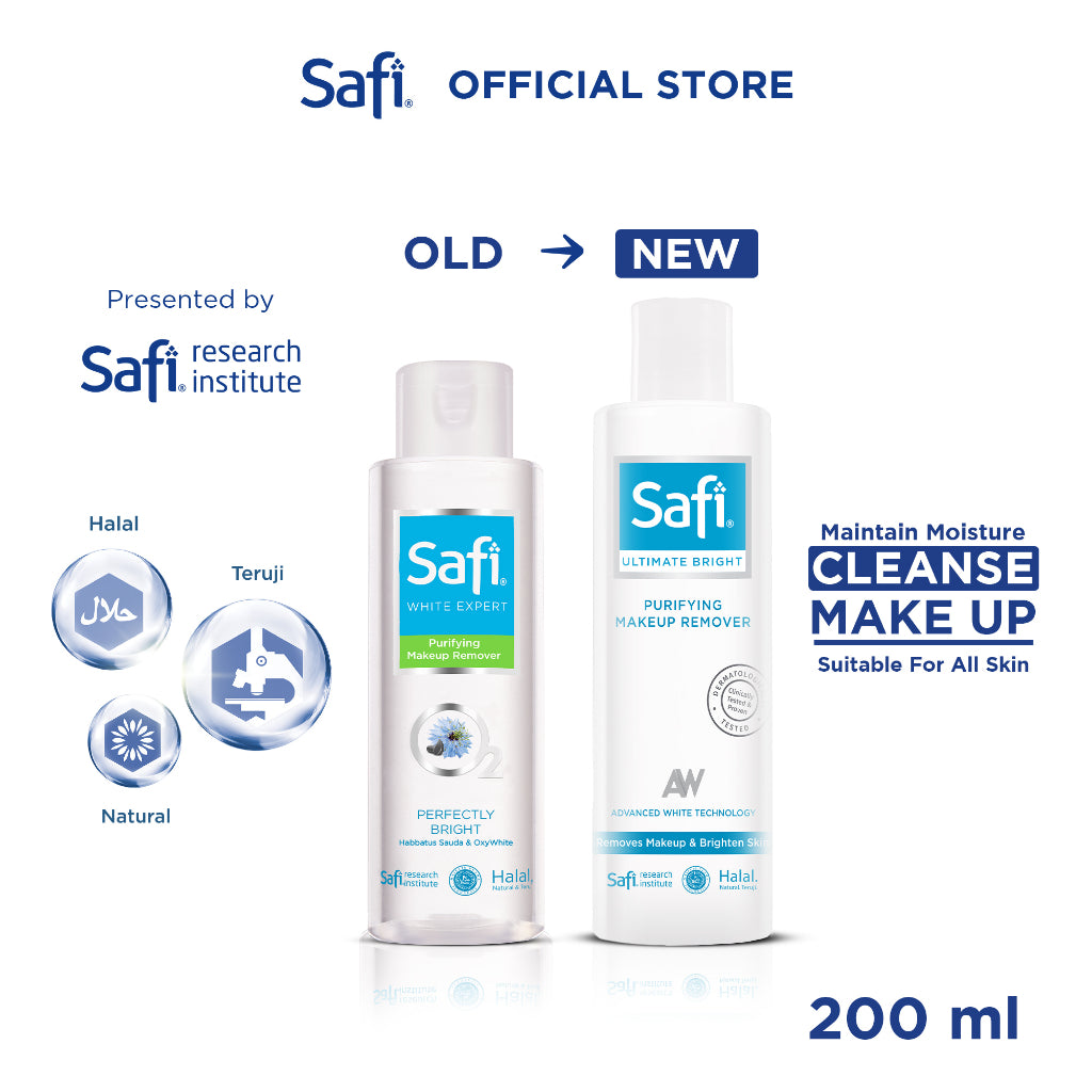 Safi Ultimate Bright Purifying Make Up Remover 200ml - Perawatan Wajah
