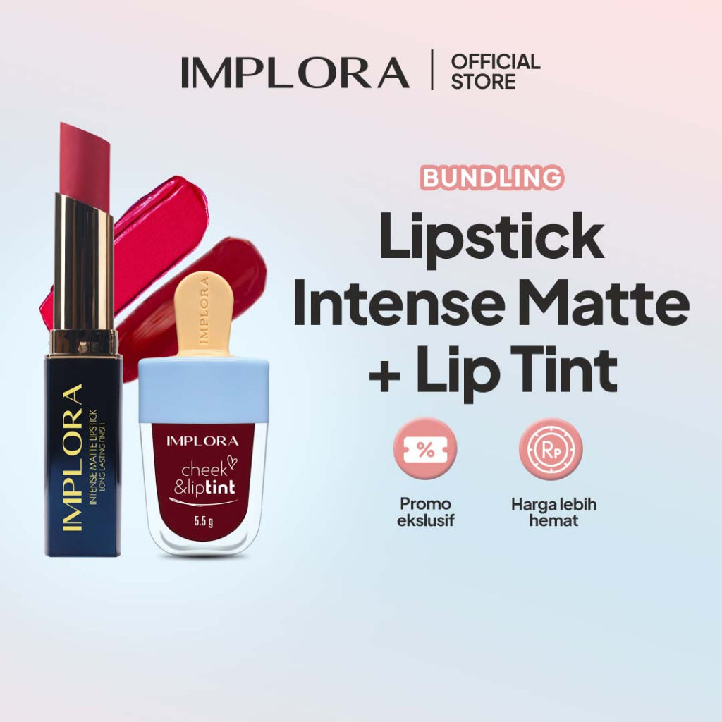 Implora Lip Tint + Lip Intense Matte