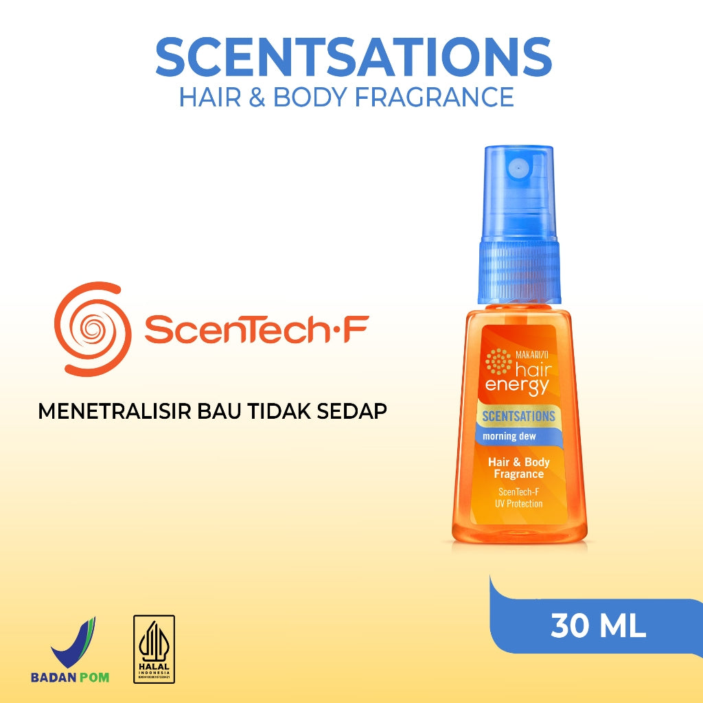 Makarizo Hair Energy Scentsations Hair Fragrance Morning Dew 30 mL Parfum Rambut