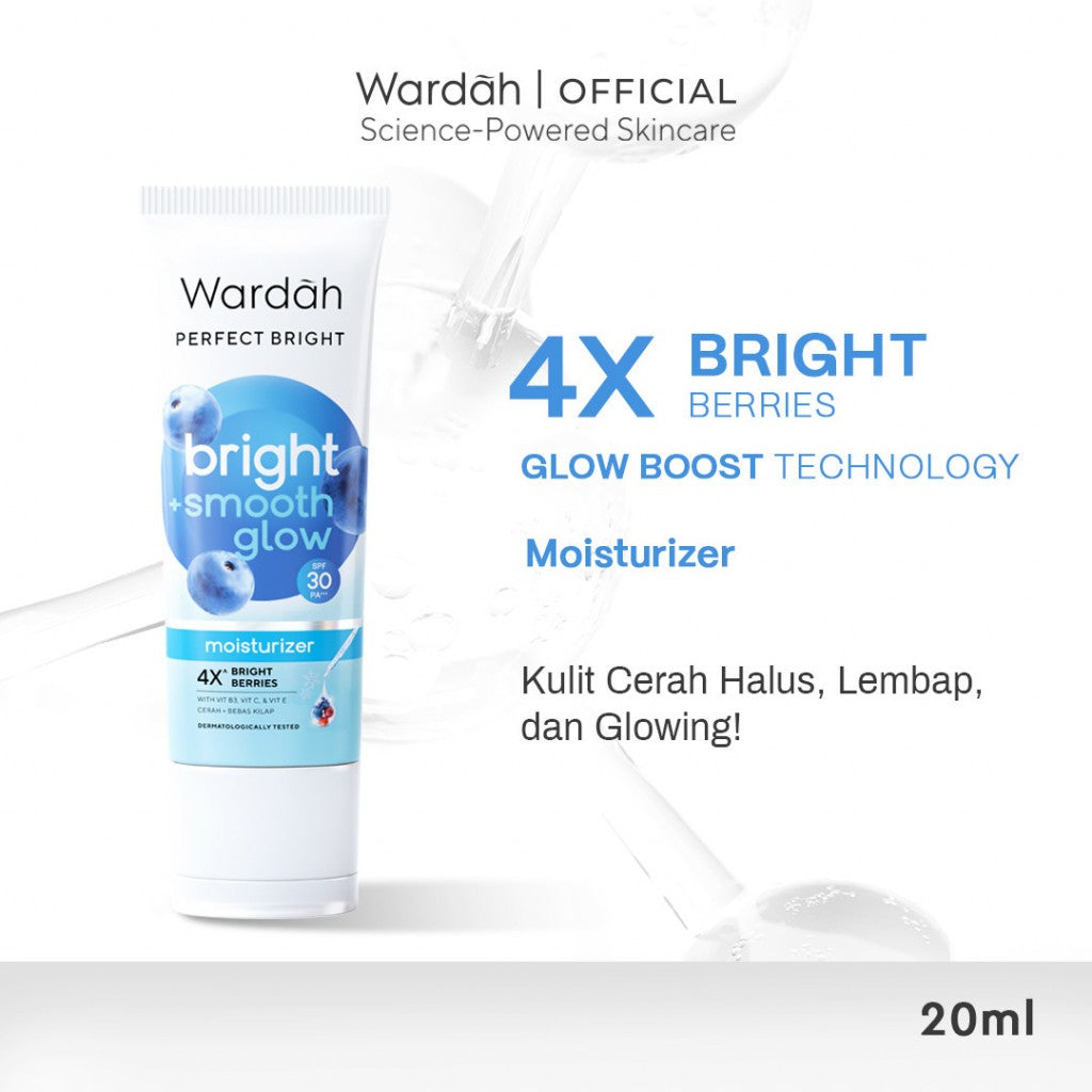 WARDAH Perfect Bright Moisturizer Bright + Smooth Glow SPF 30 PA+++ 20 ml - Skincare