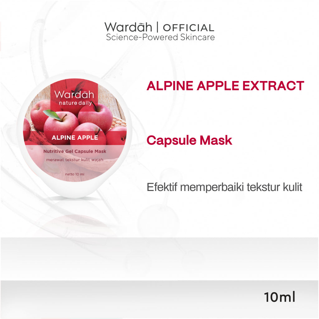 WARDAH Nature Daily Capsule Mask 10 ml - Masker Wajah Untuk Mengontrol Minyak - Mudah Digunakan dan Praktis Dibawa - Untuk Semua Jenis Kulit - Skincare