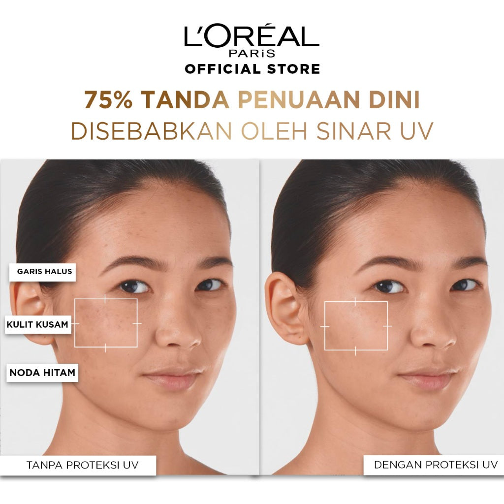 L'Oreal Paris UV Defender SPF 50+ PA++++ 30ml - Long UVA Skincare L'Oreal Untuk Melindungi Kulit Dari Tanda Penuaan Oleh Sinar UV