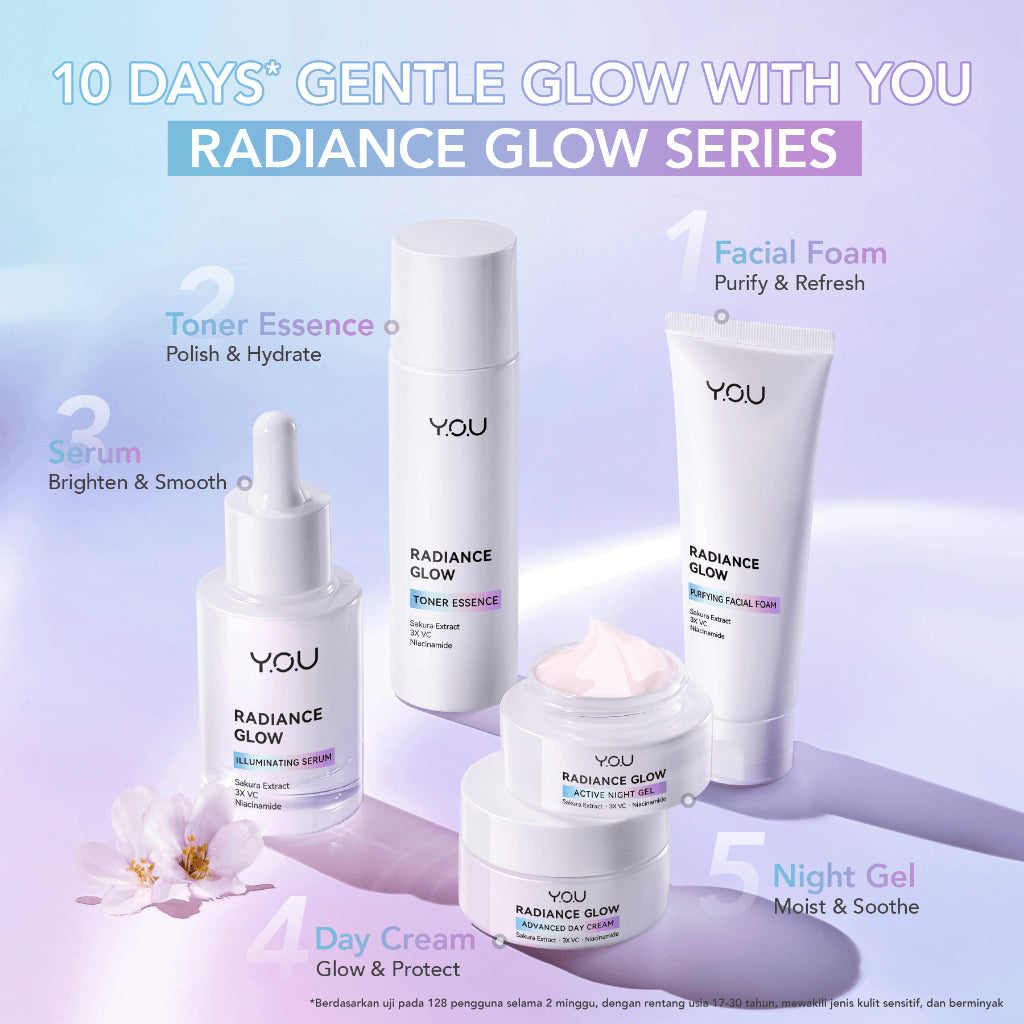YOU Radiance Glow Advanced Day Cream Brightening Vitamin C Niacinamide UV Protection [Hot Selling]