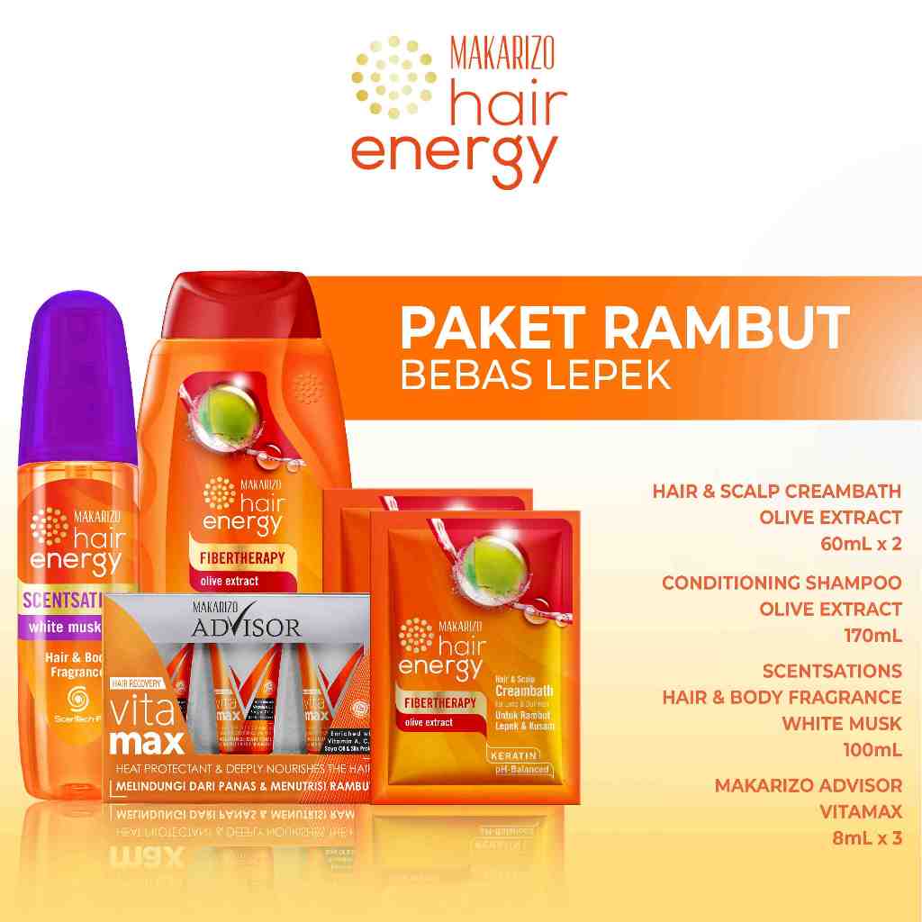 Makarizo Paket Hempas Rambut Lepek