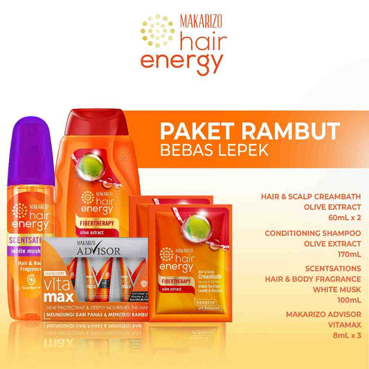 Makarizo Paket Hempas Rambut Lepek