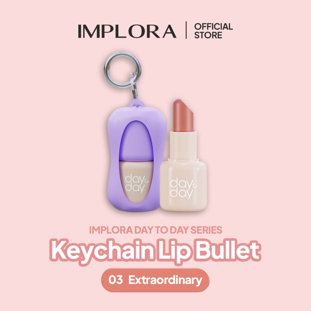 Implora Day To Day Lip Bullet | Lipstick Keychain | Free Gantungan Kunci