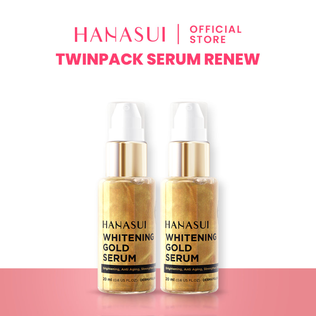 Hanasui Whitening Gold Serum - Cerah & Glowing Kurangi Bintik Hitam & Lawan Tanda Penuaan 4% Niacinamide & 2% Vitamin C