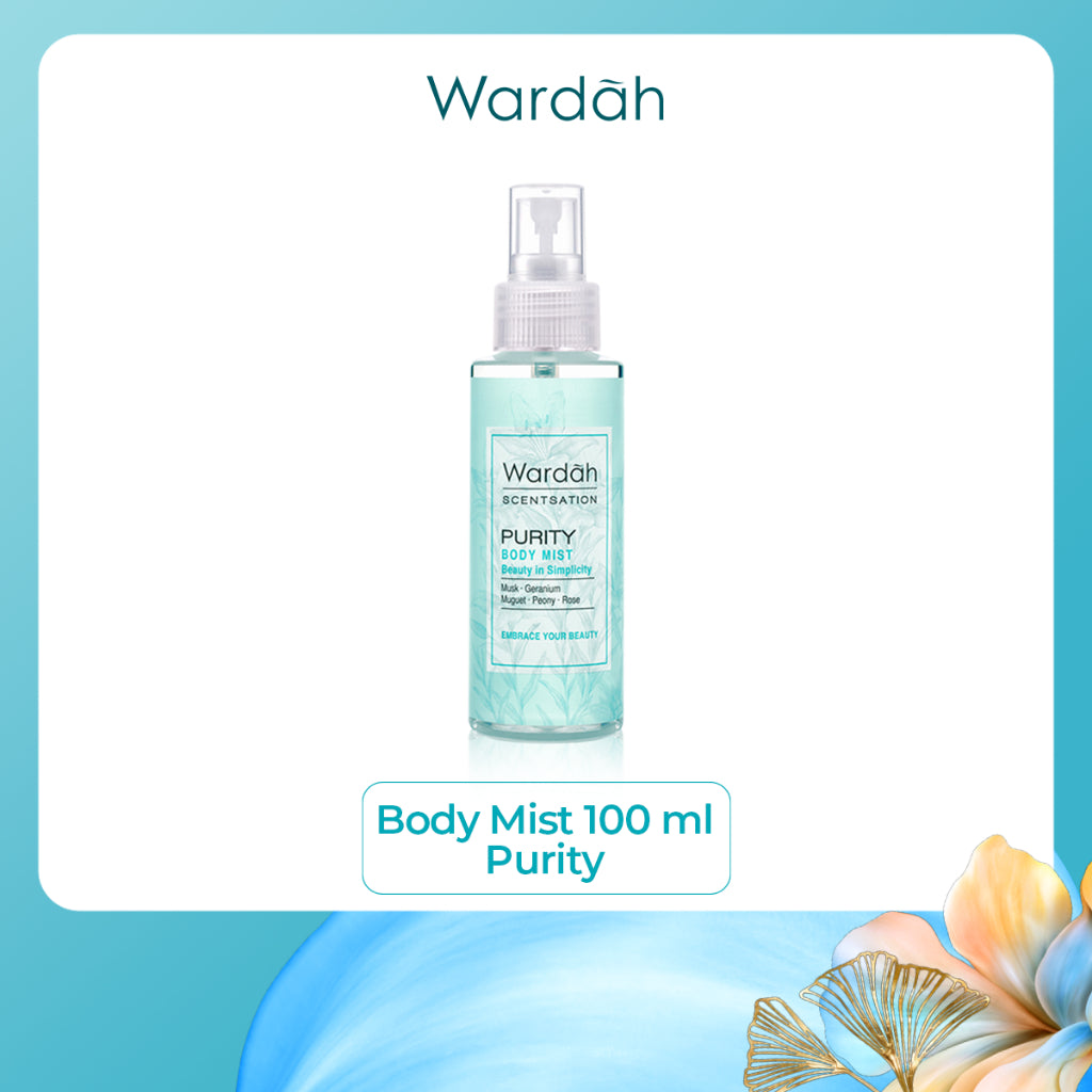 Wardah Scentsation Body Mist 100 ml - Parfum Wanita Wangi Tahan Lama Hingga 5 Jam - Mudah Dibawa - Cocok Digunakan Untuk Aktivitas Sehari-hari