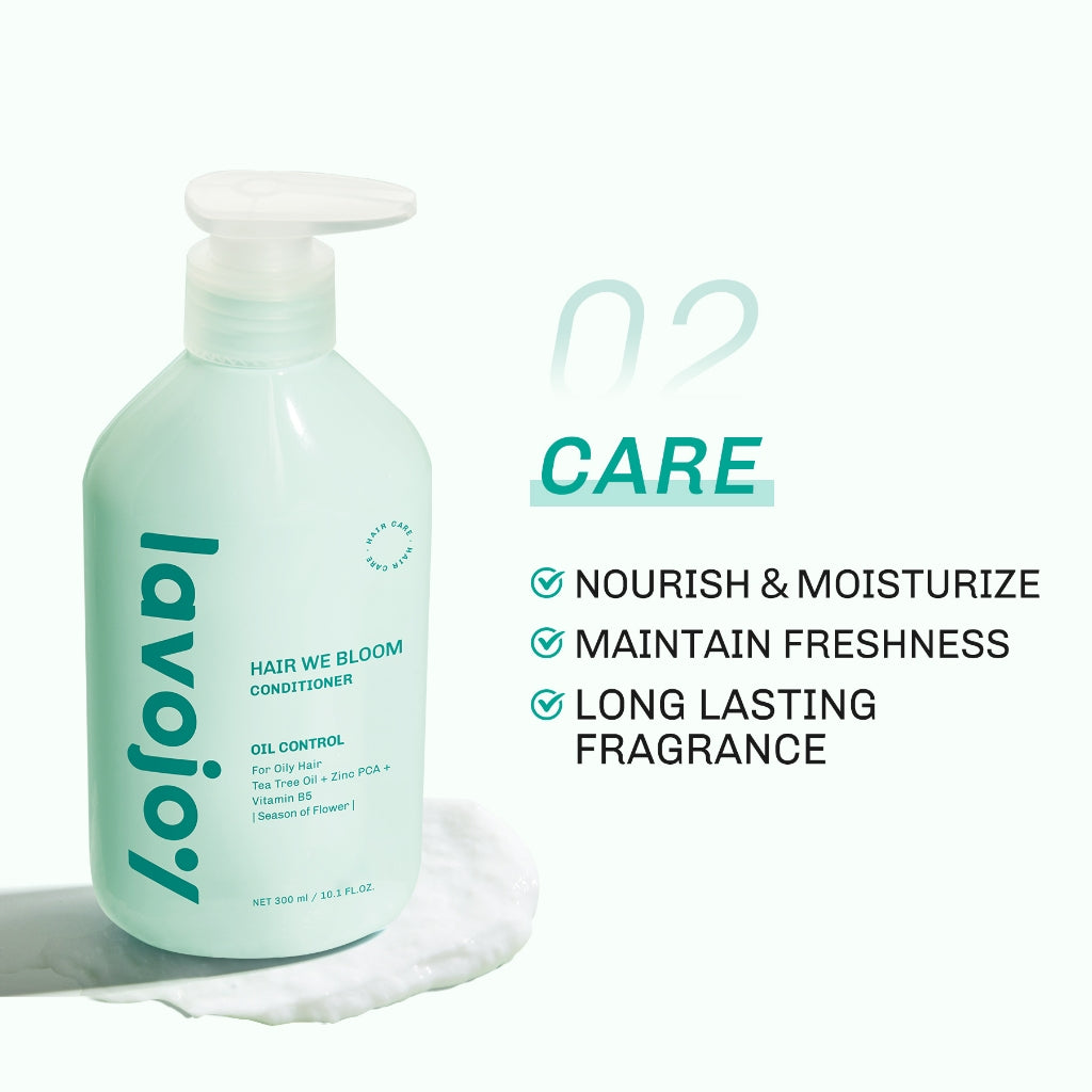 Lavojoy Hair We Bloom Shampoo | Sampo Untuk Mengurangi Rambut Berminyak | Rambut Lepek | Membersihkan Kulit Kepala | Dengan Asam Amino | Rambut Sehat Dan Segar