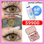 Eyeshare 1Pasang Softlens 14.5mm + Solution Cairan 60ml + kotak cermin