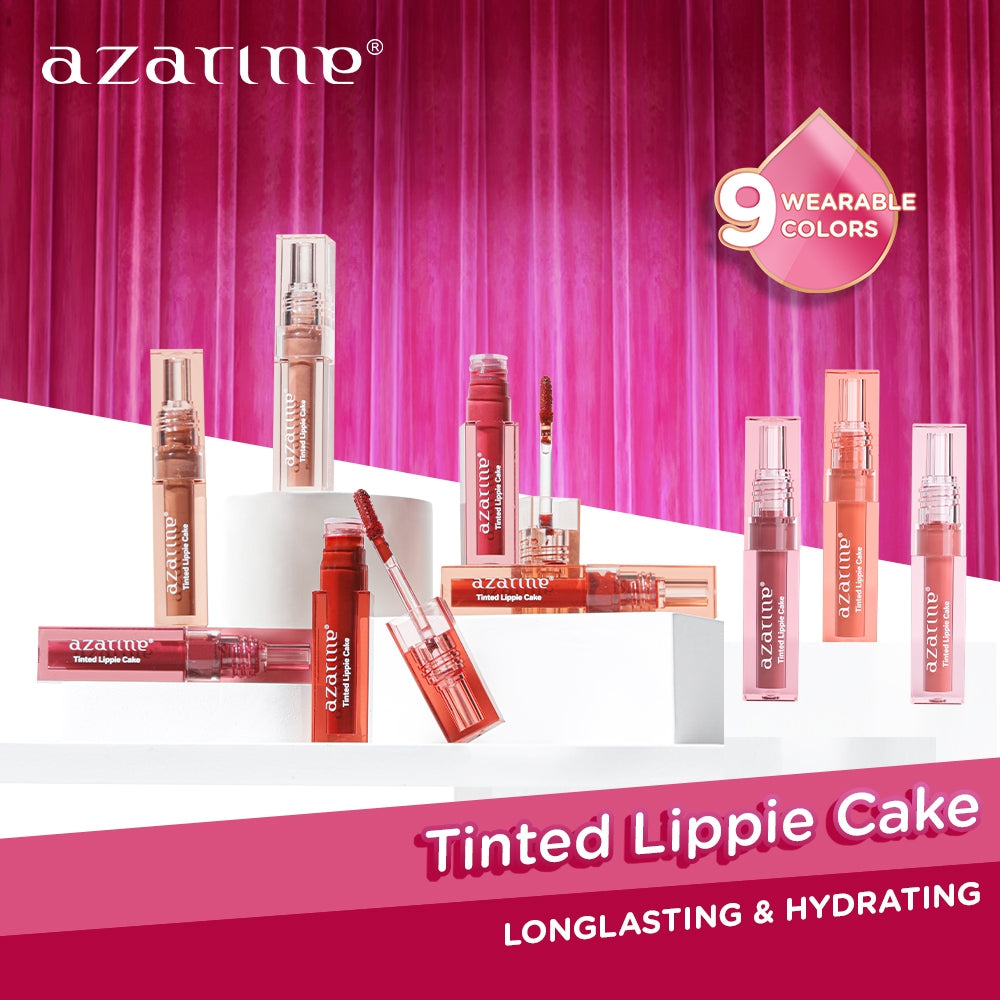 Azarine Tinted Lippie Cake Lip Tint ala Korea Longlasting Hydrating Extra Moisturizing 2.9ml