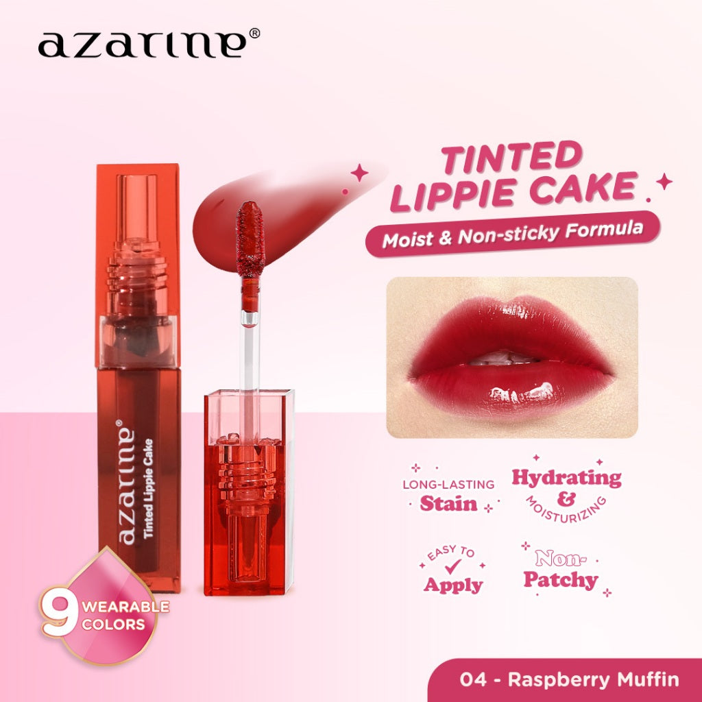 Azarine Tinted Lippie Cake Lip Tint ala Korea Longlasting Hydrating Extra Moisturizing 2.9ml