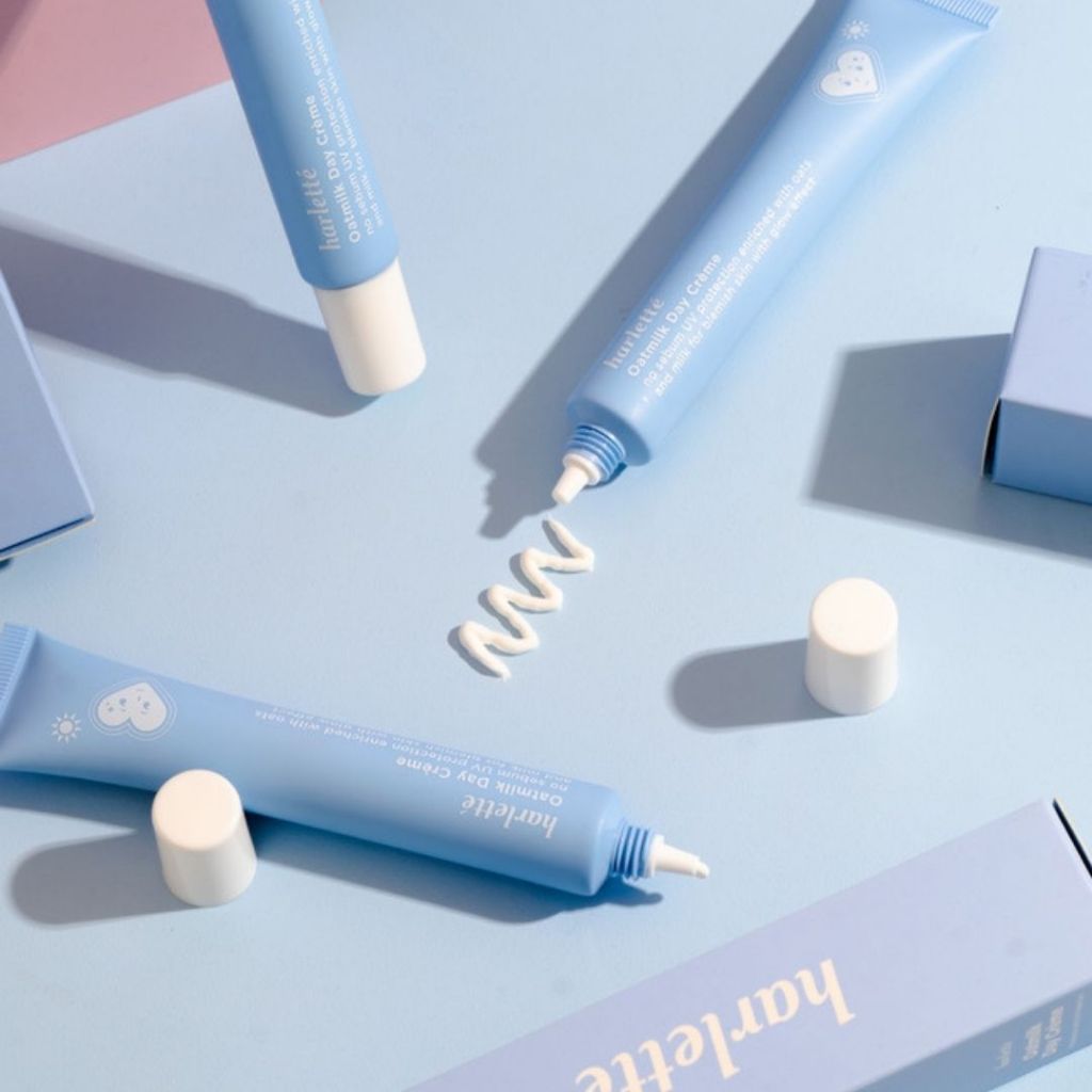 [BELI 2 LEBIH HEMAT] Harlette Oatmilk Day Creme | Sensitive, Acne Prone, Niacinamide, Pelembab Wajah, Moisturizer, Vitamin B3, SPF 15, Sunscreen, Mencerahkan