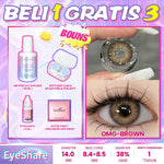 Eyeshare COD 4 Item Paket kombinasi (1Pasang Softlens+60ml solusi+8ml tetes mata+kotak cermin)