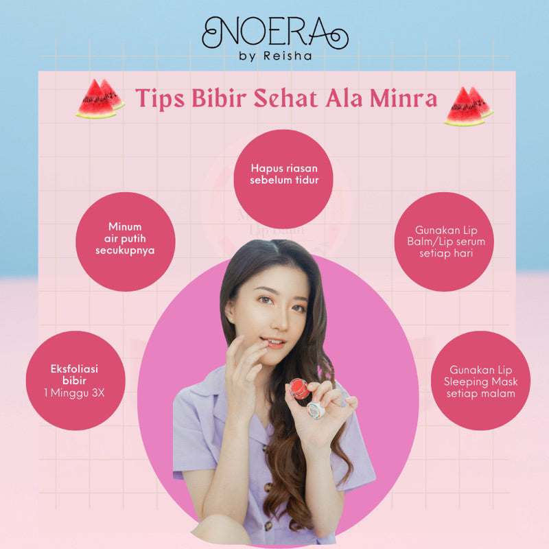 Noera Watermelon Moisturizing Lip Balm