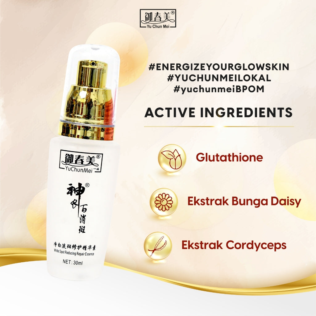 [BPOM ORIGINAL LOKAL] YU CHUN MEI Cordyceps Serum Whitening Essence 30ml